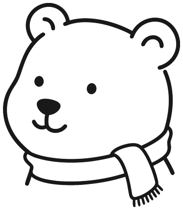 Travobear line-drawn bear